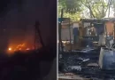 Incêndio provocado por morador destrói dois barracos na Favela Cidade dos Anjos; veja como ajudar!