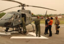 Com desidratação grave, bebê é resgatado de helicóptero no meio do Pantanal