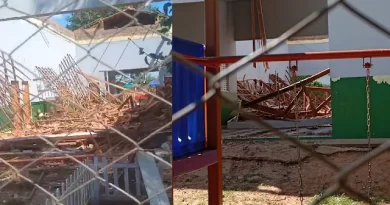 Vídeo: com problemas na estrutura, teto de escola pública de Miranda desmorona