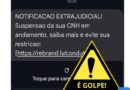 SMS com notificação extrajudicial de suspensão de CNH em nome do Detran-MS é golpe