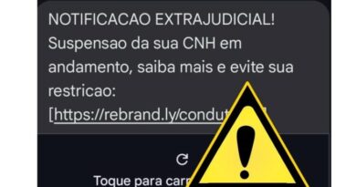 SMS com notificação extrajudicial de suspensão de CNH em nome do Detran-MS é golpe