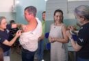Governador, primeira-dama e senadora são vacinados contra a gripe em ação social na Capital