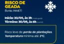 ALERTA: Campo Grande e mais 57 cidades de MS podem ter geada na madrugada desta sexta-feira