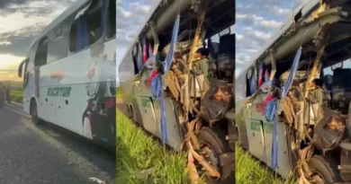 Morre segunda passageira de ônibus que bateu na traseira de bitrem na BR-267
