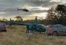 Perseguição aérea termina com apreensão de helicóptero carregado com 345 quilos de cocaína em MS
