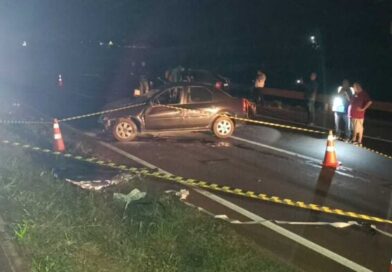 Acidente com três veículos deixa uma pessoa morta e quatro feridas na BR-163 em MS