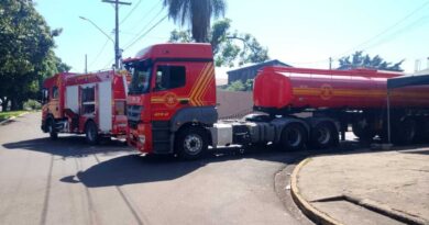 Sede de sindicato pega fogo na Capital e mobiliza Corpo de Bombeiros