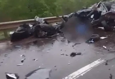 Dupla que ocupava caminhonete de acidente na BR-163 morre no hospital