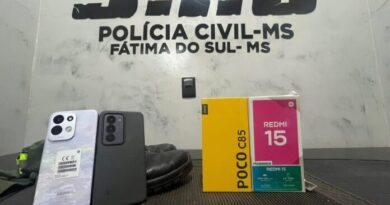 Vídeo: bandido vira ‘fantasma’ para invadir e furtar loja de celulares em Fátima do Sul