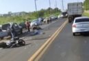 Morre segundo motociclista que bateu em caminhonete no cruzamento da BR-163